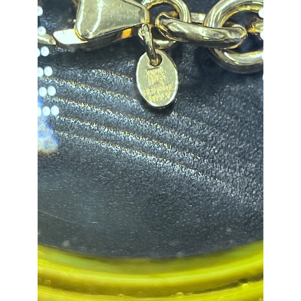 LR Lisa Robertson Bronze Italy QVC 
Turquoise Disc Gold Chain
Statement Necklace - Picture 4 of 15